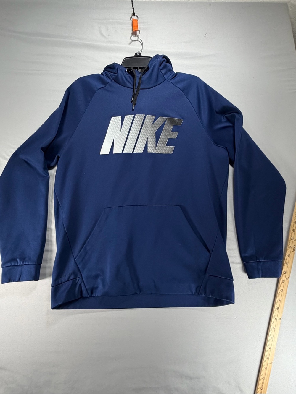 Nike Men’s L Therma-FIT Blue Hoodie Pullover Graphic Sweatshirt Large